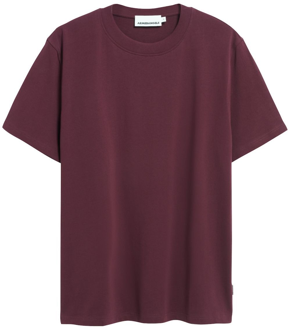 ARMEDANGELS Tričko 'MAARKUS'  bordová