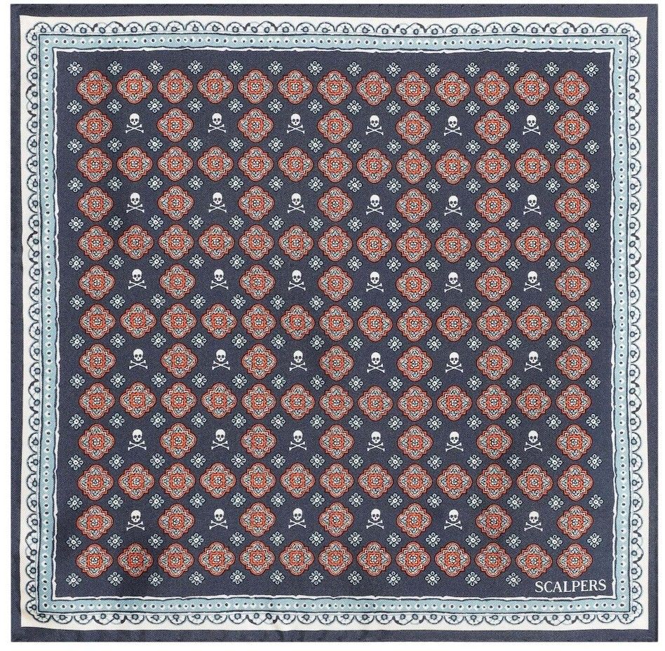 Scalpers Šatka 'Scskull'  námornícka modrá / červená / biela