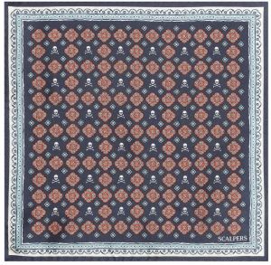 Scalpers Šatka 'Scskull'  námornícka modrá / červená / biela