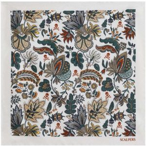 Scalpers Šatka  béžová / svetlosivá / smaragdová / tmavočervená