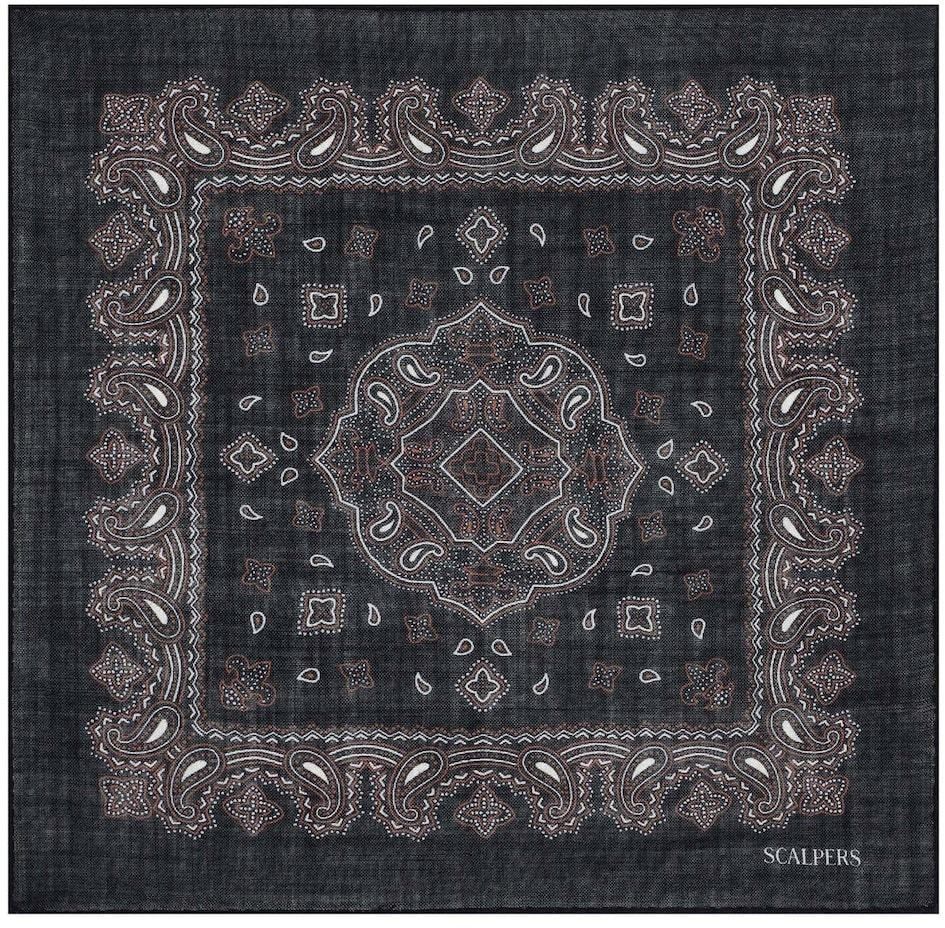 Scalpers Šatka  námornícka modrá / brokátová / biela