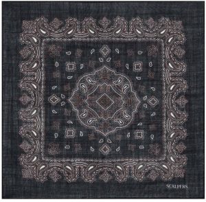 Scalpers Šatka  námornícka modrá / brokátová / biela