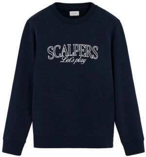 Scalpers Mikina 'Play'  námornícka modrá / biela