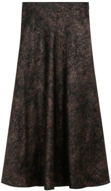 Scalpers Sukňa 'Scdarkmarblefoil'  tmavohnedá