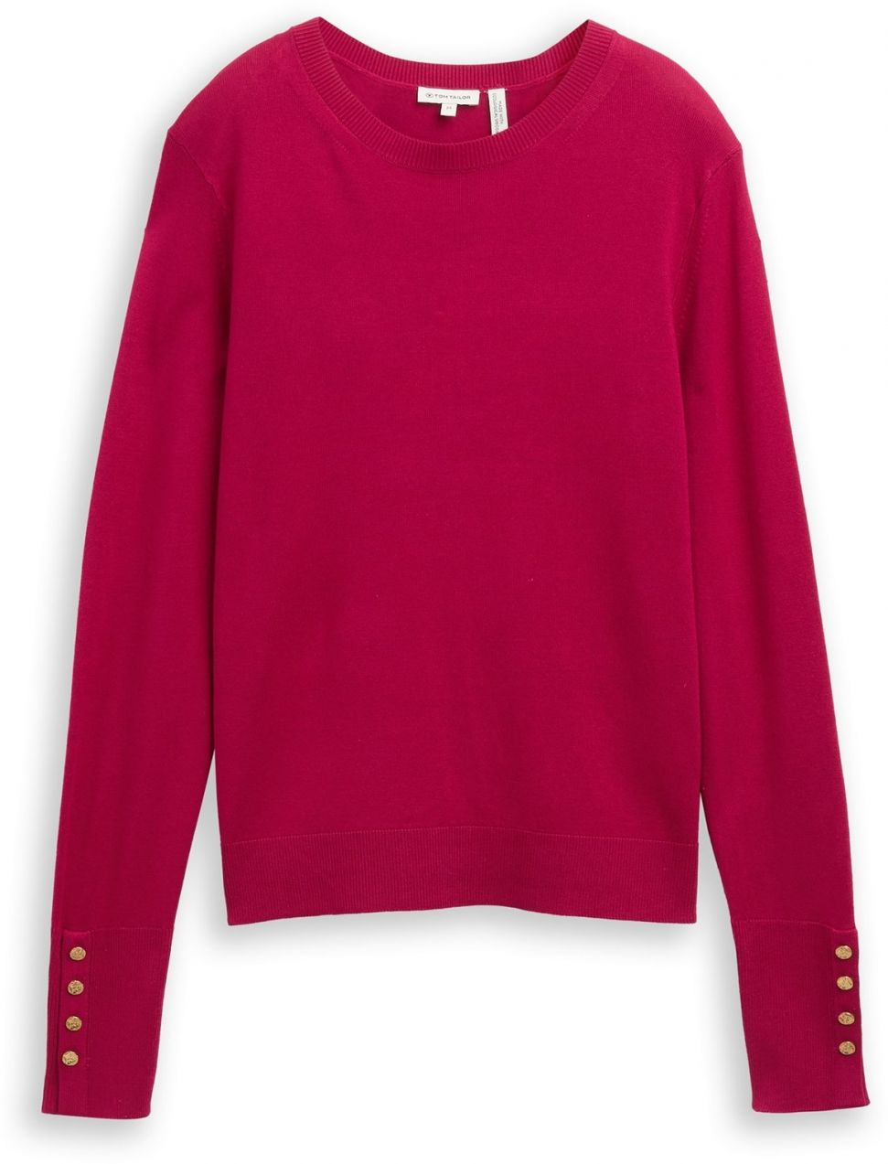 TOM TAILOR Sveter  tmavoružová