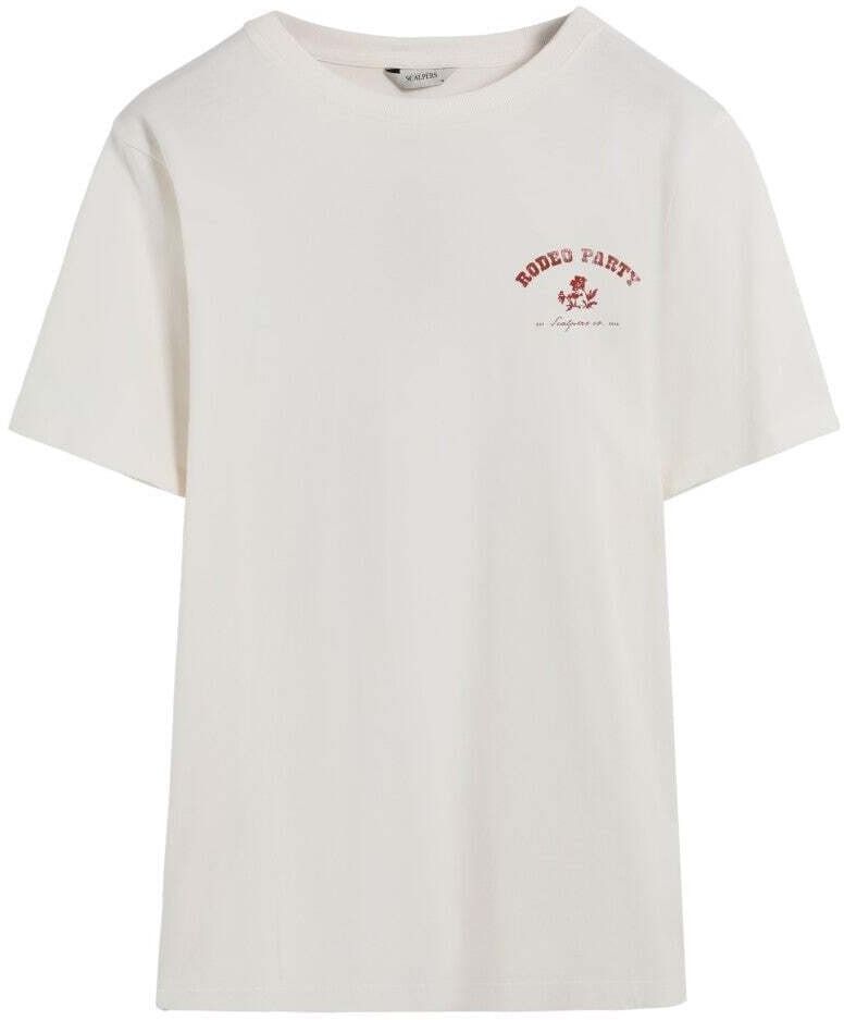 Scalpers Tričko  vínovo červená / šedobiela