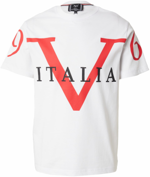 19V69 ITALIA Tričko 'Tamaro'  červená / čierna / biela