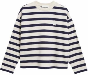 ARMEDANGELS Mikina 'Maarlen Bold'  krémová / námornícka modrá / biela