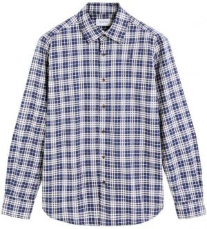 Scalpers Košeľa  modrá / biela