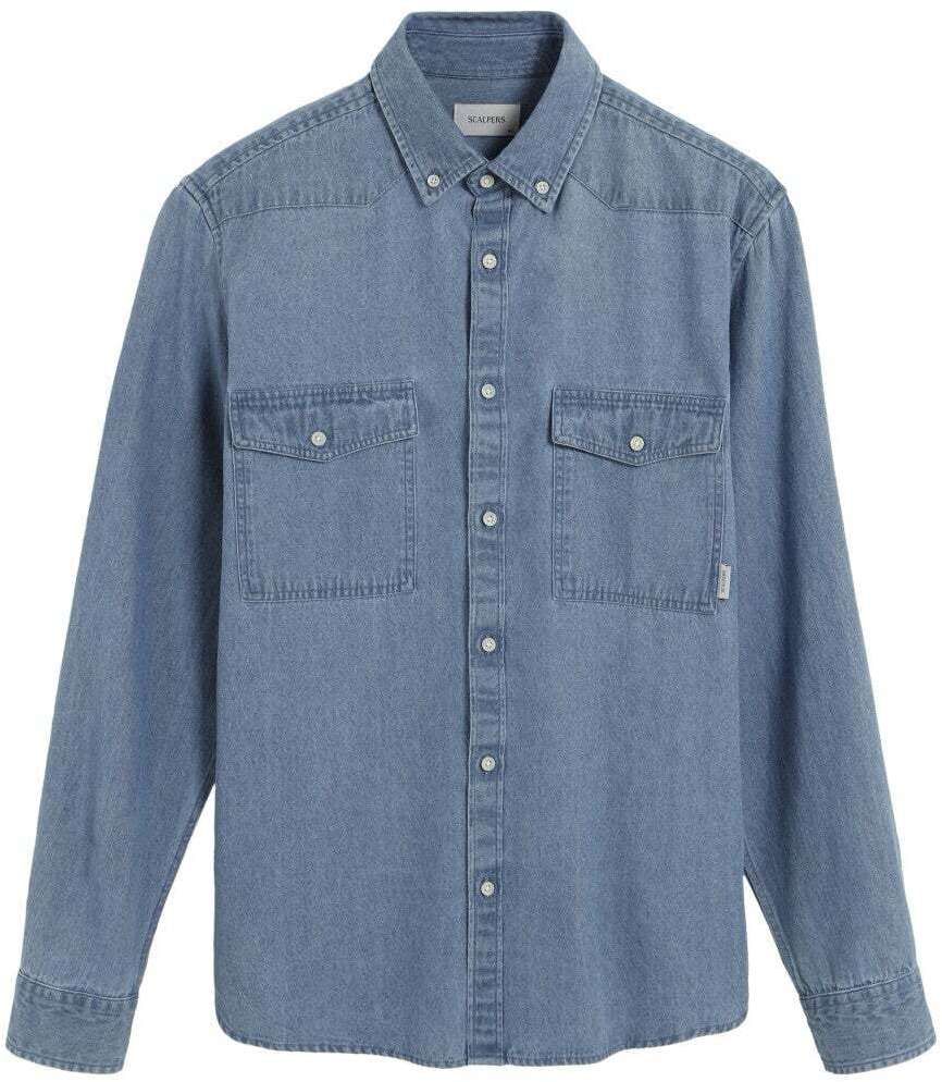 Scalpers Košeľa  modrá