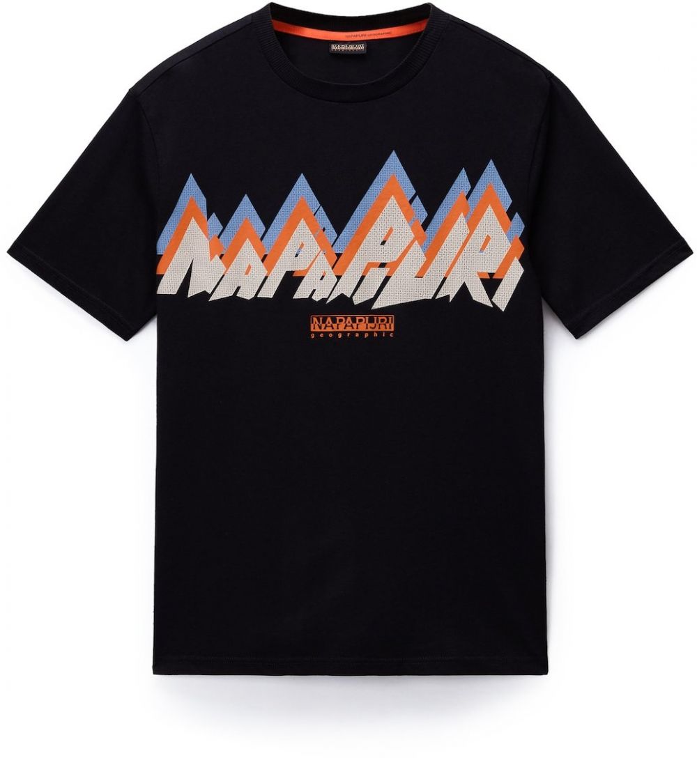 NAPAPIJRI Tričko 'S-Fiemme'  béžová / svetlomodrá / homárová / čierna