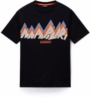 NAPAPIJRI Tričko 'S-Fiemme'  béžová / svetlomodrá / homárová / čierna