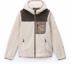 NAPAPIJRI Flisová bunda 'Yupik'  krémová / farba ťavej srsti / čokoládová