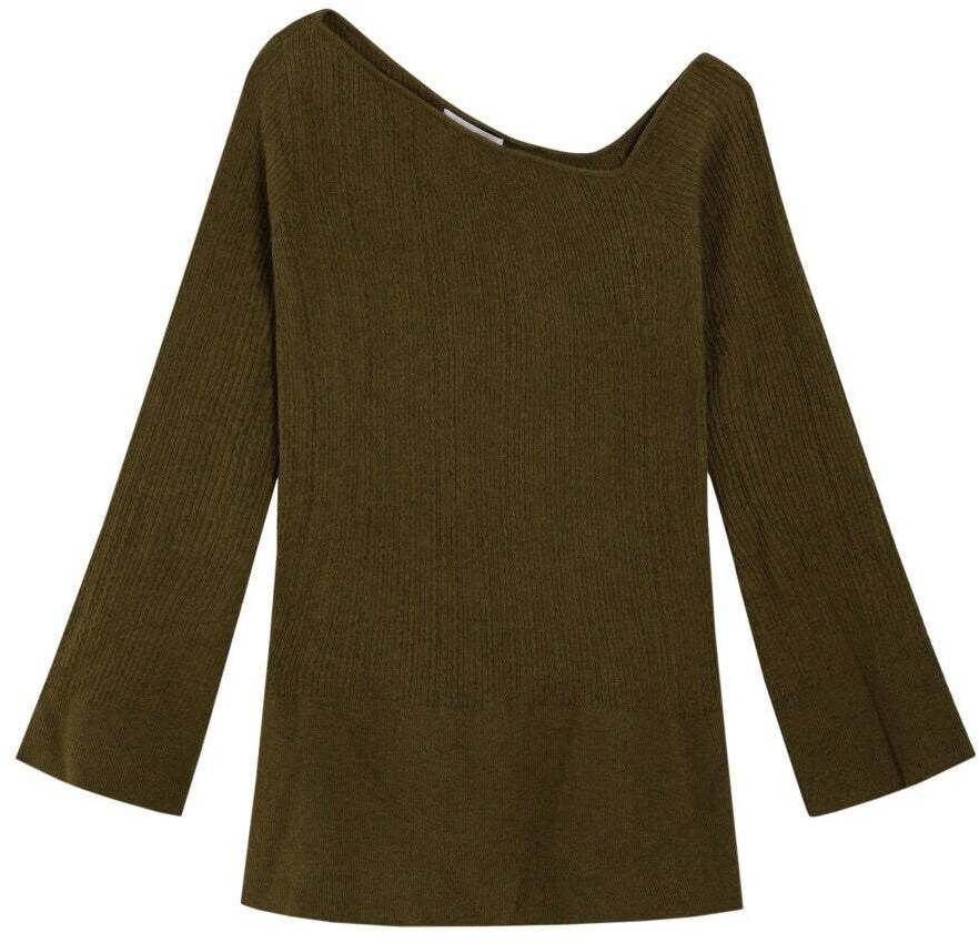 Scalpers Sveter ' '  zelená / kaki