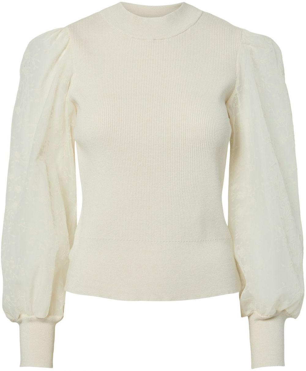 YAS Sveter 'YASDOTME'  krémová