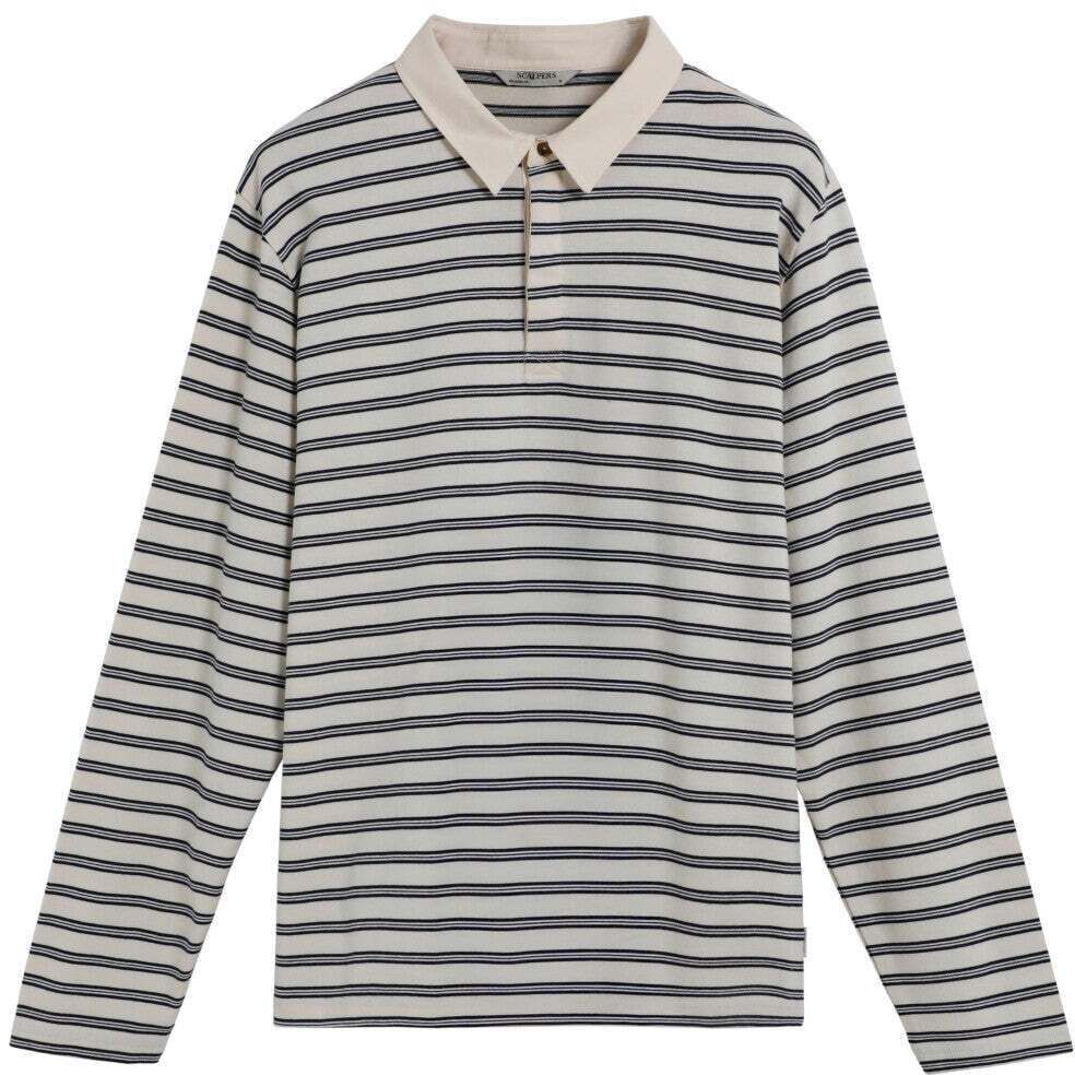 Scalpers Tričko  námornícka modrá / šedobiela