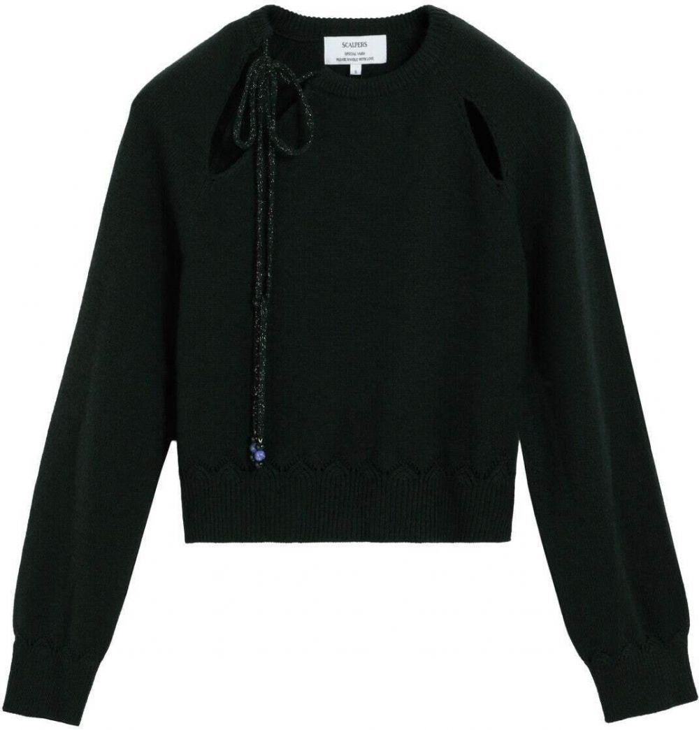 Scalpers Sveter  tmavozelená