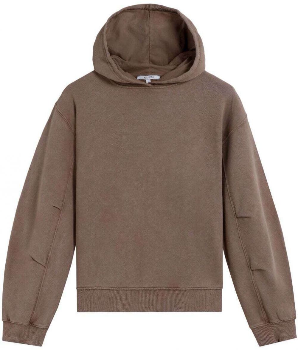 Scalpers Mikina 'Marble'  svetlohnedá