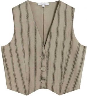 Scalpers Vesta k obleku  tmavobéžová / prírodná biela