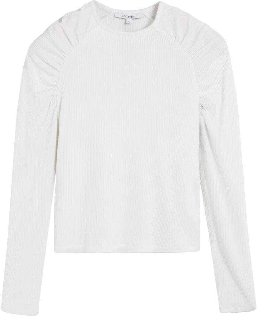 Scalpers Tričko  šedobiela