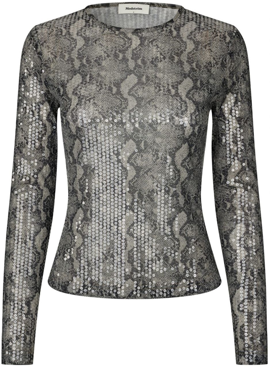 modström Tričko 'Rex'  tmavošedá / čierna