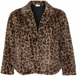 ONLY Carmakoma Prechodná bunda 'CARMERLIT'  béžová / hnedá / čierna