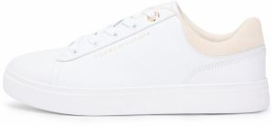 TOMMY HILFIGER Nízke tenisky  krémová / biela