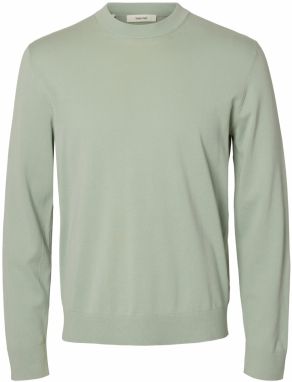 SELECTED Sveter 'SLHTORINO'  svetlosivá