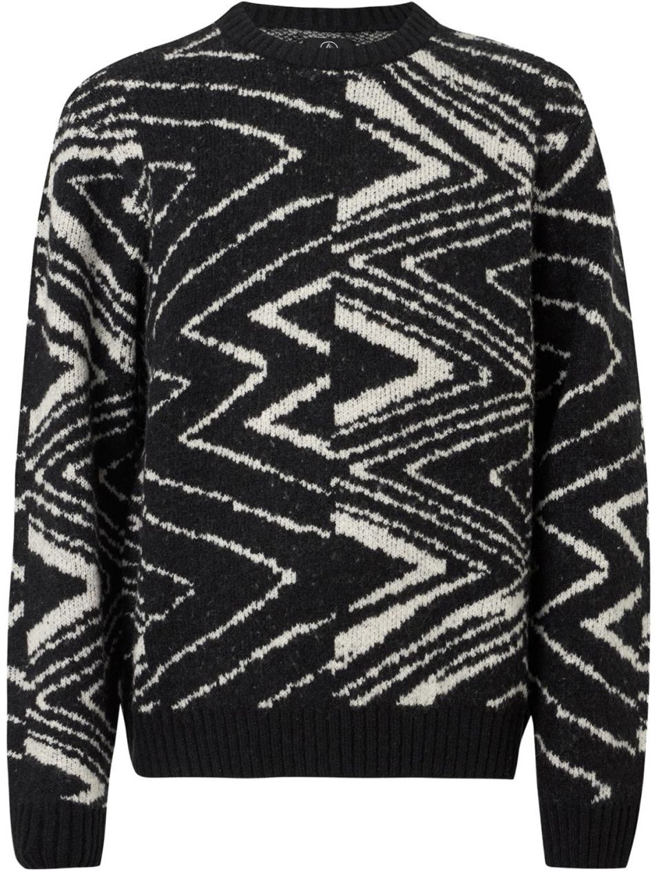 Volcom Sveter 'ZAGNER'  čierna / šedobiela