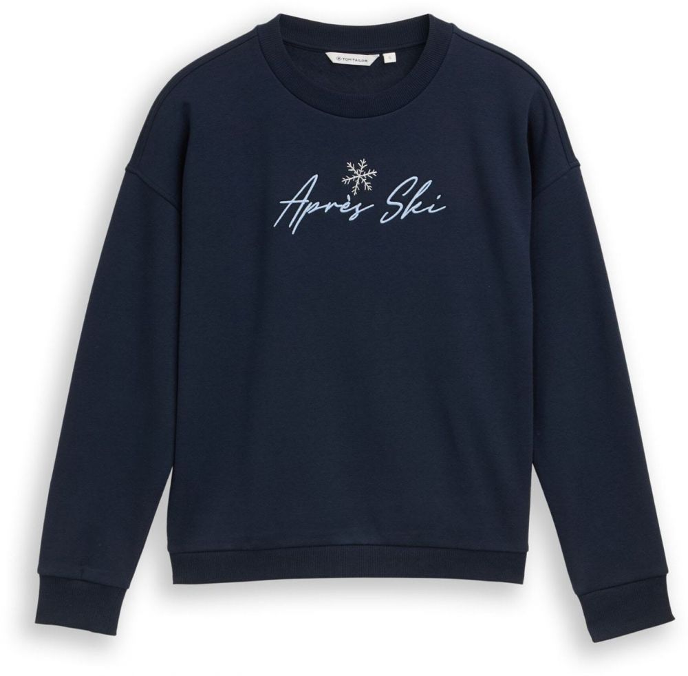 TOM TAILOR Mikina  svetlomodrá / tmavomodrá