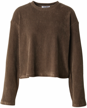 EDITED Tričko 'Kassandra Longsleeve (Corduroy)'  hnedá