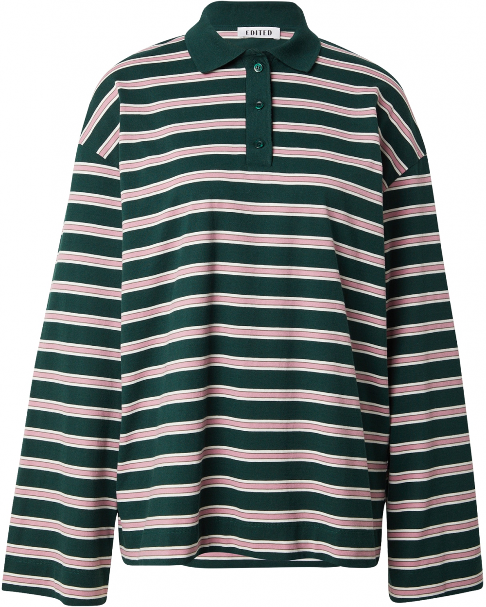 EDITED Tričko 'Cindy'  zelená / ružová / biela