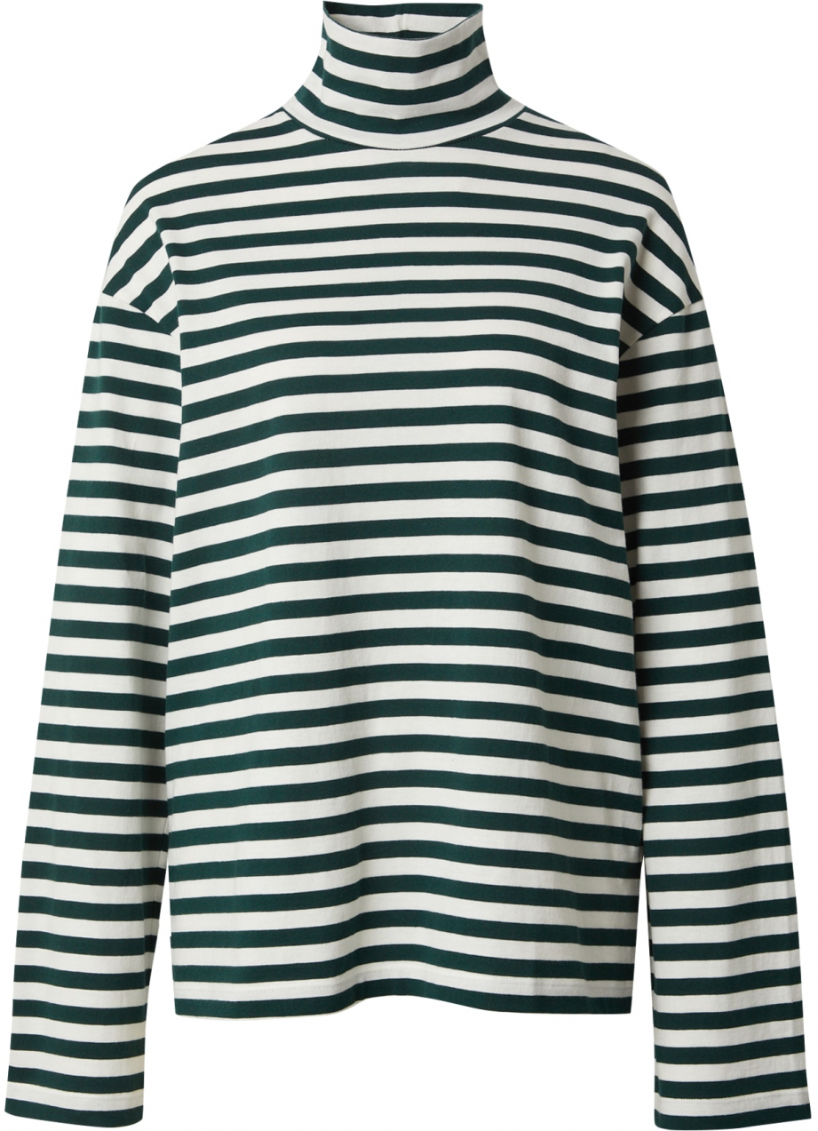 EDITED Tričko 'Kalena'  zelená / biela