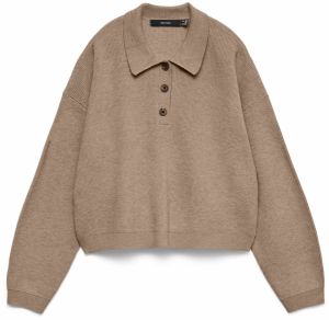 Vero Moda Tall Sveter 'VMEXCITING'  tmavobéžová