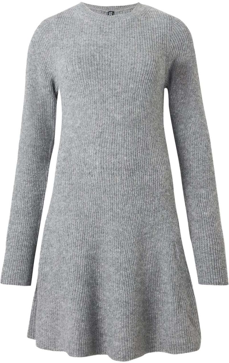PIECES Pletené šaty 'PCRYDIA'  sivá melírovaná
