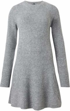 PIECES Pletené šaty 'PCRYDIA'  sivá melírovaná