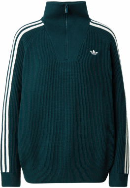 ADIDAS ORIGINALS Sveter  tmavozelená / biela