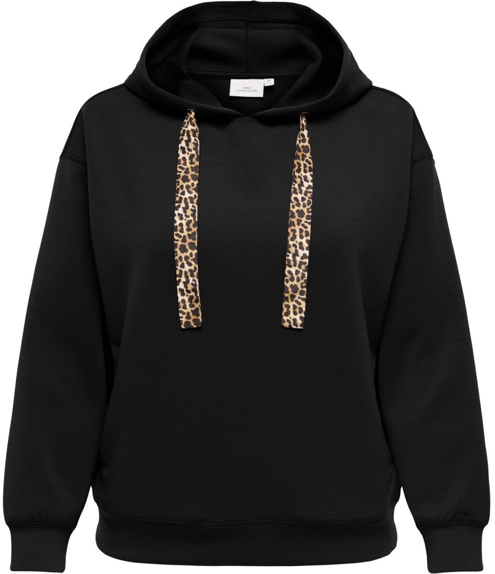 ONLY Carmakoma Mikina 'CARALINA'  béžová / hnedá / čierna