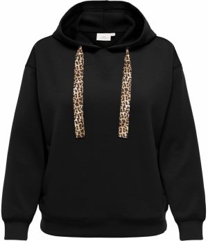 ONLY Carmakoma Mikina 'CARALINA'  béžová / hnedá / čierna