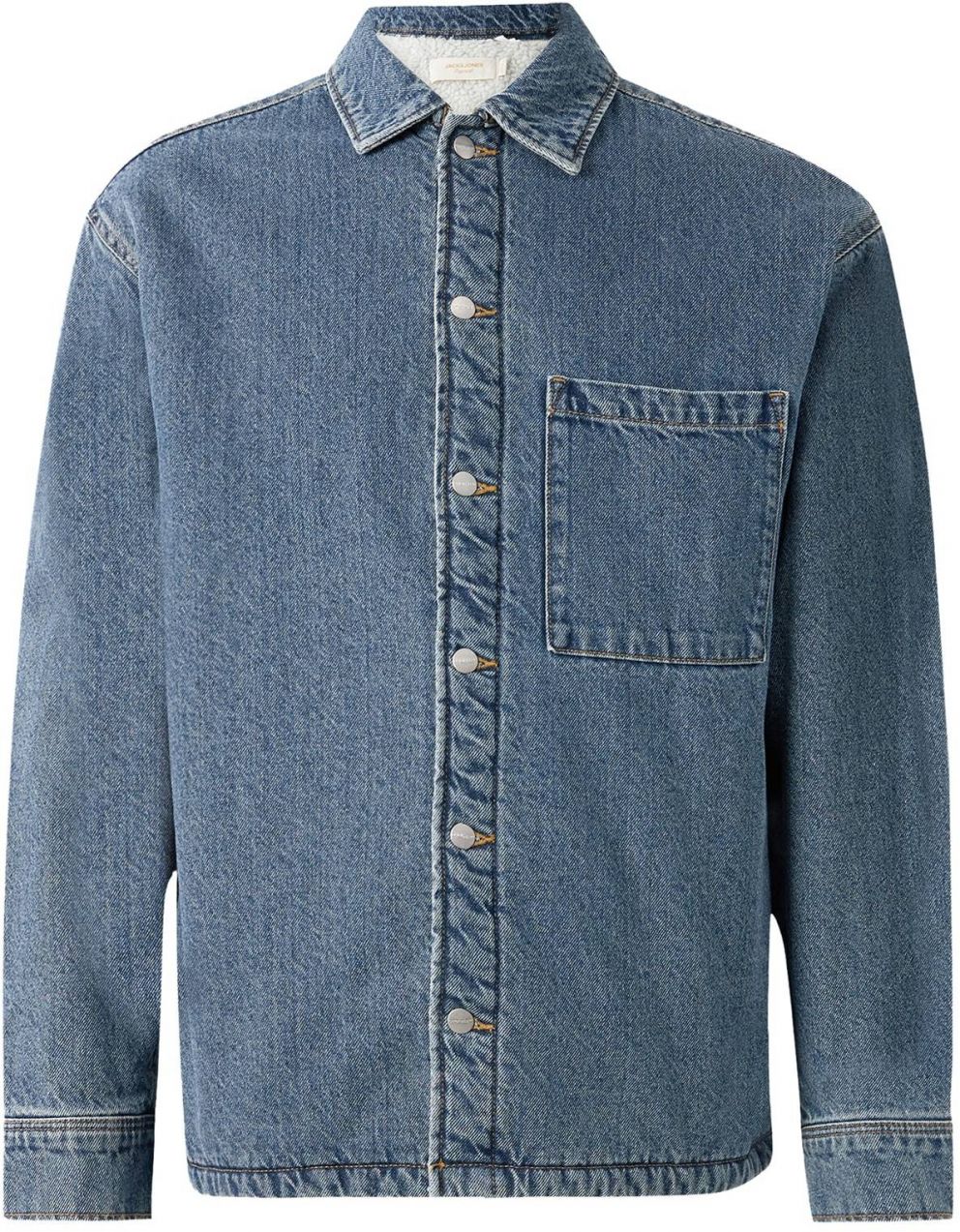 JACK & JONES Prechodná bunda 'JAMES'  modrá denim