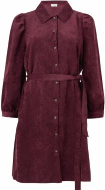 JDY Košeľové šaty 'JDYULLA OHIO'  vínovo červená