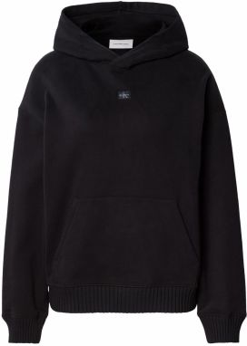 Calvin Klein Jeans Mikina  čierna / biela