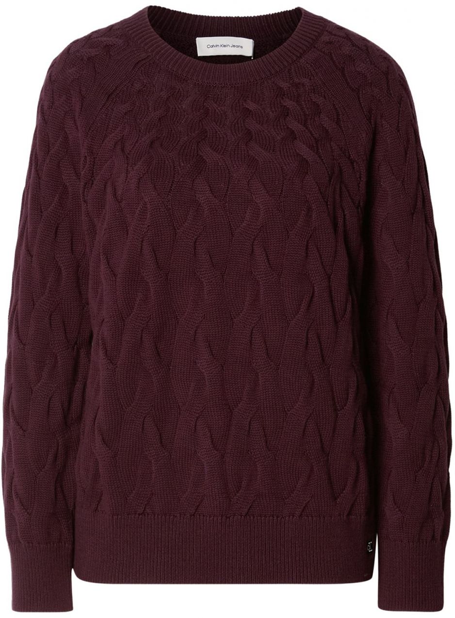 Calvin Klein Jeans Sveter  baklažánová