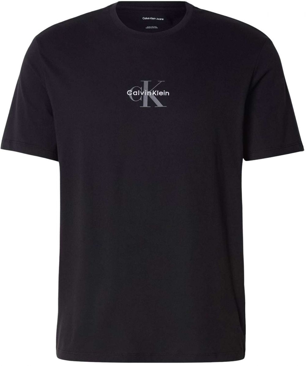 Calvin Klein Jeans Tričko  sivá / čierna / biela