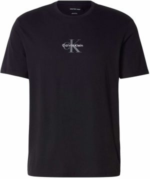Calvin Klein Jeans Tričko  sivá / čierna / biela