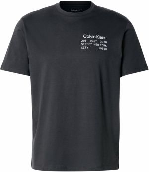 Calvin Klein Jeans Tričko  tmavosivá / biela