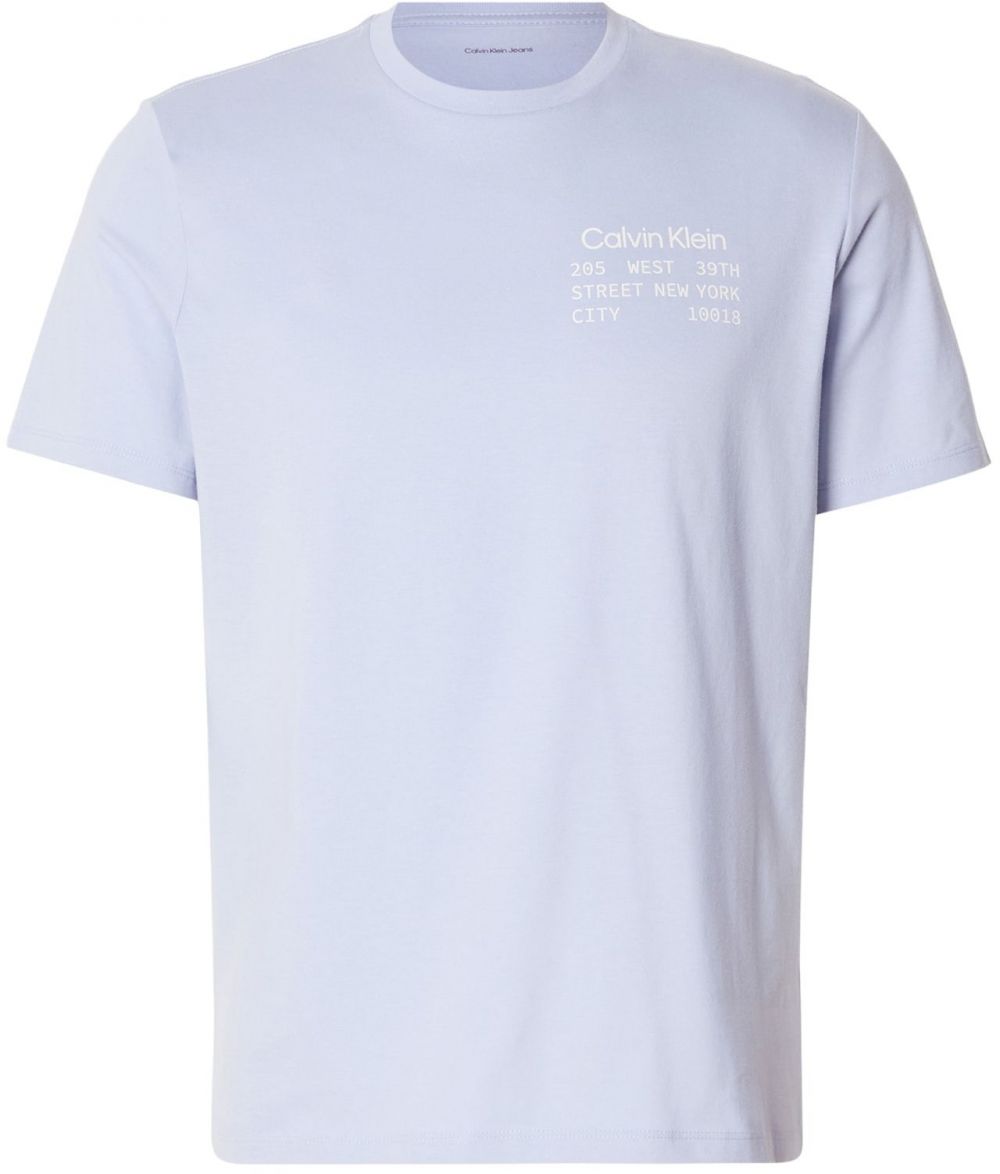 Calvin Klein Jeans Tričko  pastelovo fialová / biela