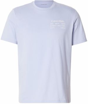 Calvin Klein Jeans Tričko  pastelovo fialová / biela