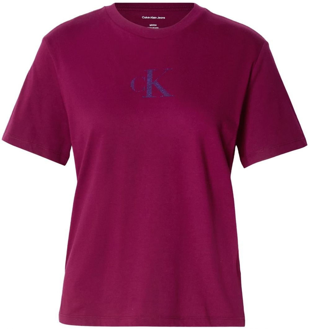 Calvin Klein Jeans Tričko 'CLASSIC'  modrá / fialová