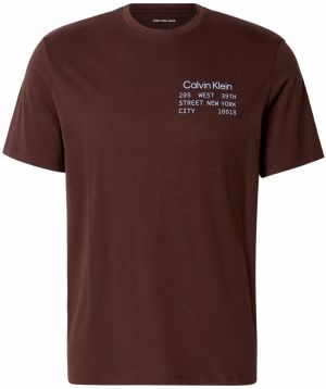 Calvin Klein Jeans Tričko '30S'  svetlomodrá / tmavohnedá